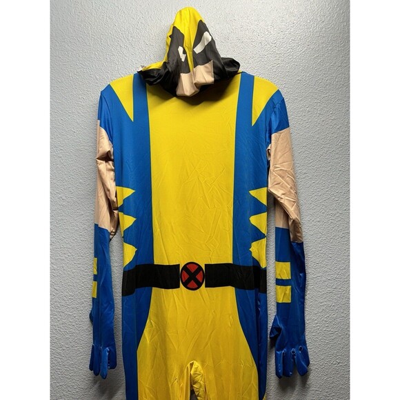 Marvel Wolverine Superhero 2nd Skin Costume Dress Up Adult Large Full Jumpsuit - Picture 3 of 16